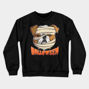 English Bulldog Mummy Happy Halloween Crewneck Sweatshirt